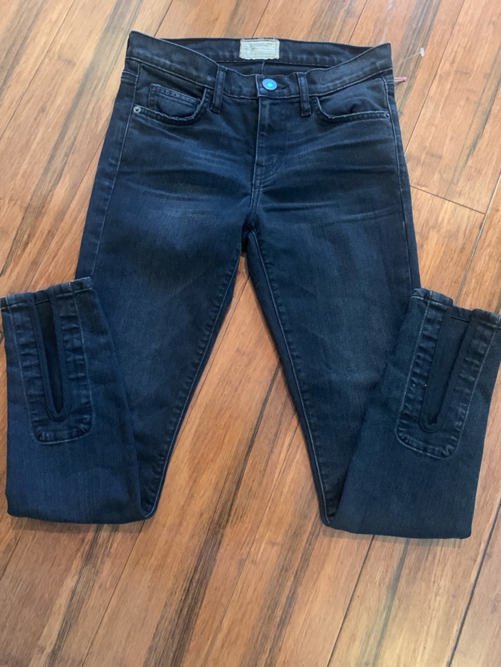 Current/Elliott Midnight Black Skinny Jeans